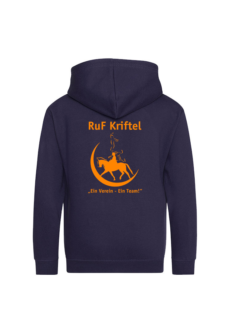 Zip-Hoodie Kinder  - navy