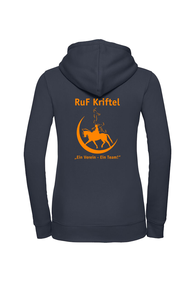 Zip-Hoodie Damen - navy