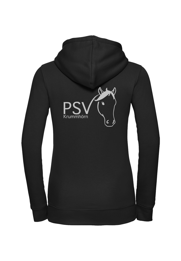 Zip-Hoodie Damen - schwarz