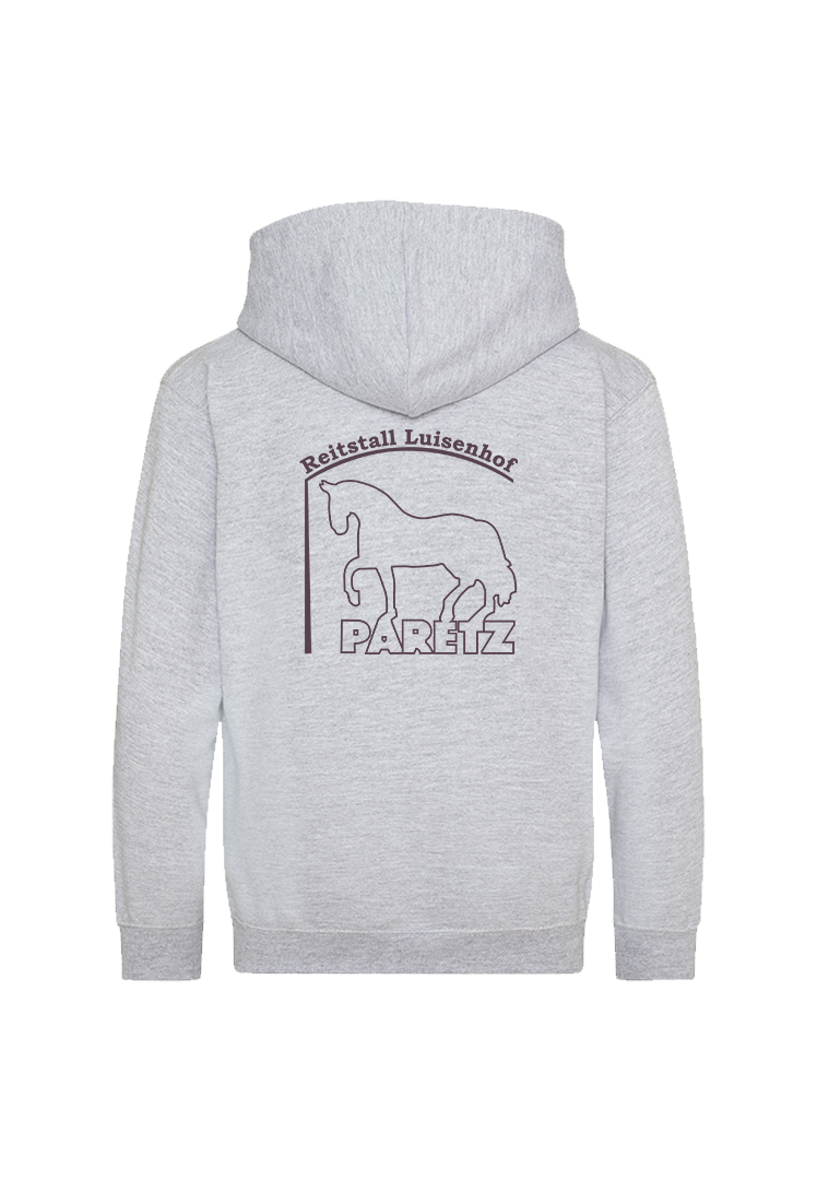 Zip-Hoodie Kinder - heather grey