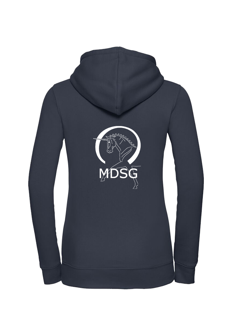 Zip-Hoodie Damen - navy