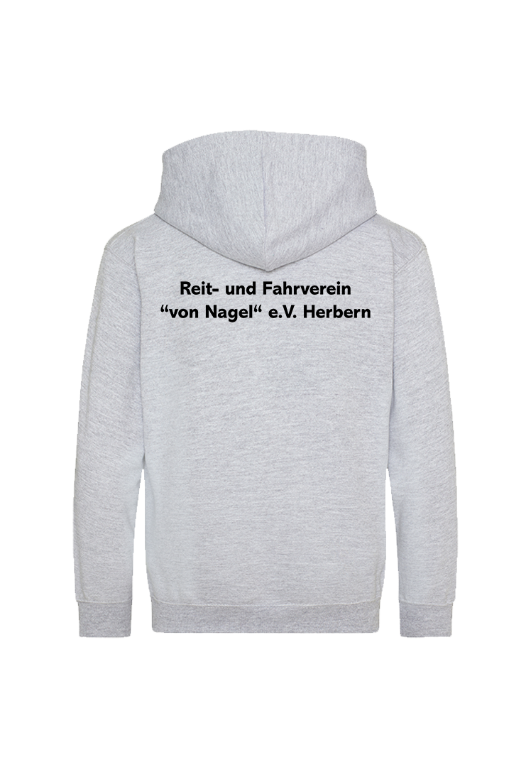 Zip-Hoodie Kinder - heather grey