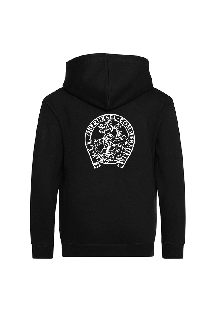 Zip-Hoodie Kinder - schwarz