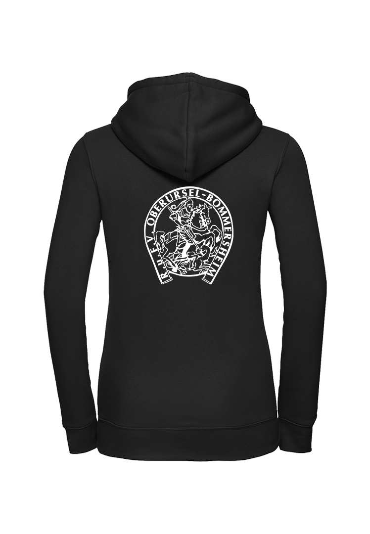 Zip-Hoodie Damen - schwarz