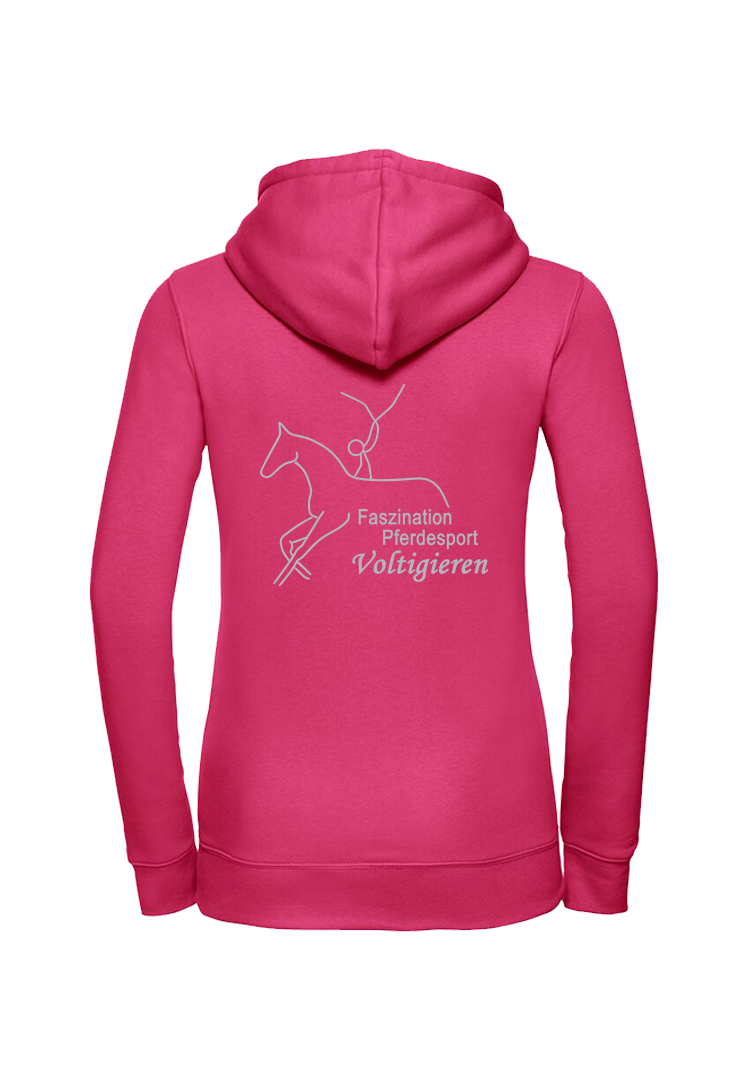 Zip-Hoodie Damen - fuchsia 