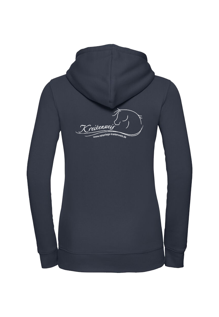 Zip-Hoodie Damen - navy