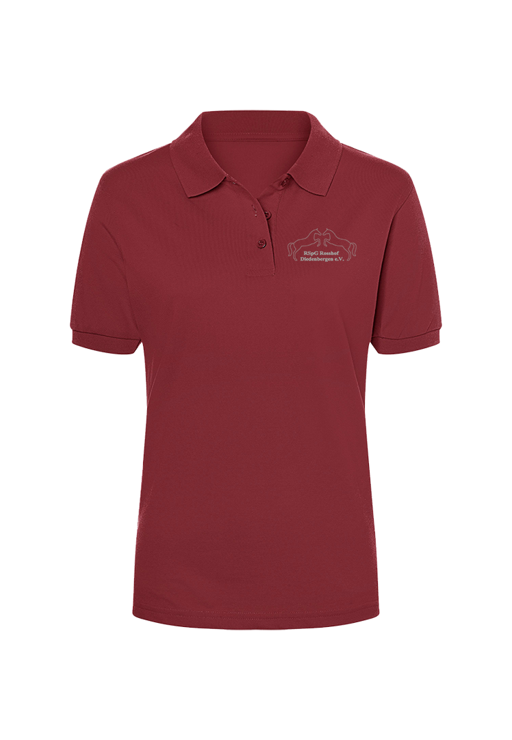 Poloshirt Damen  - wine