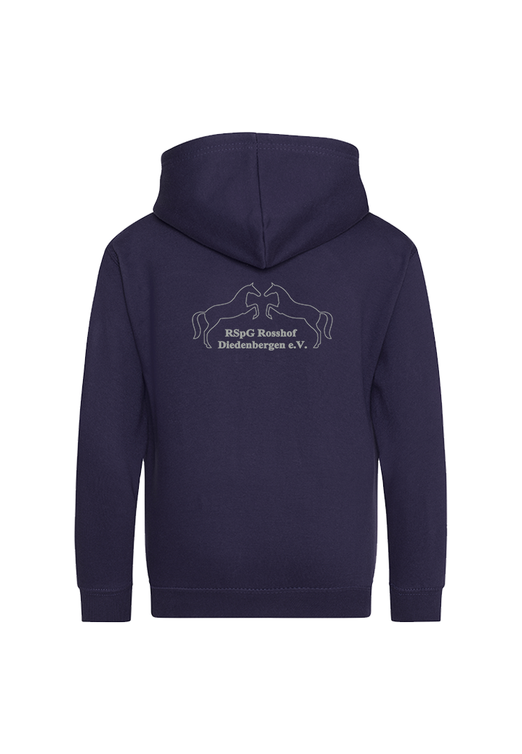 Zip-Hoodie Kinder  - navy