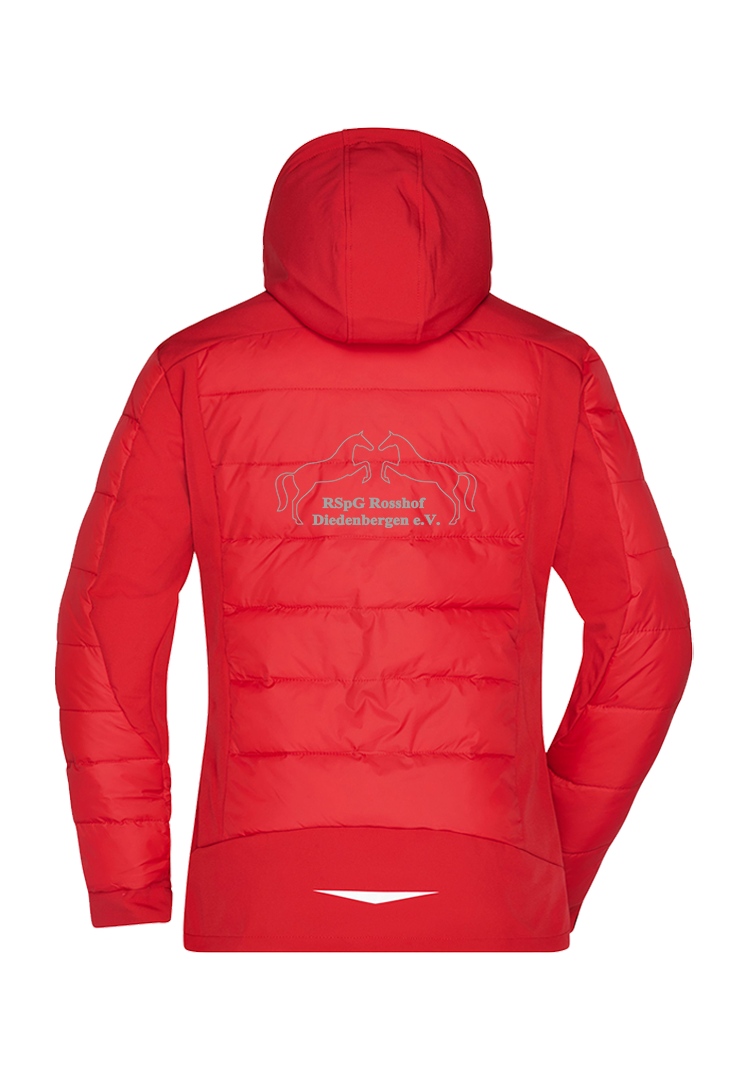 Thermojacke Hybrid Damen  - rot