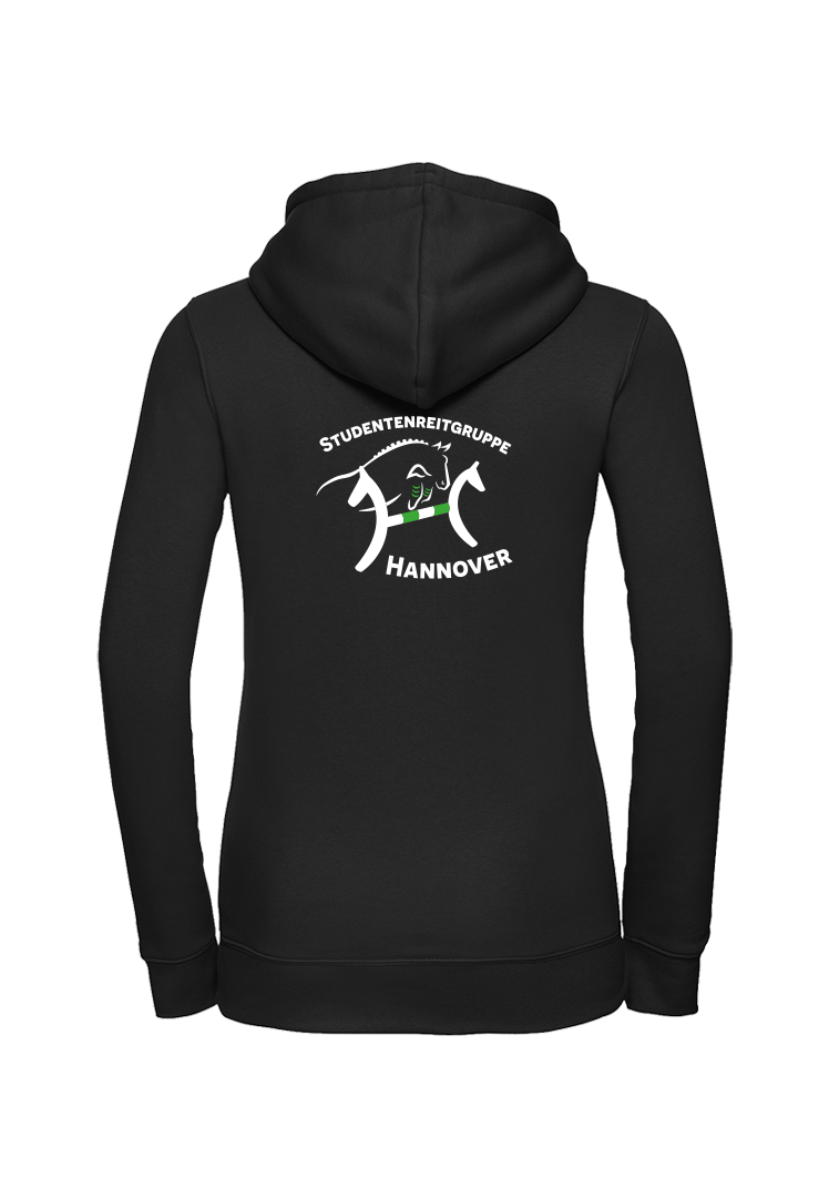 Zip-Hoodie Damen - schwarz