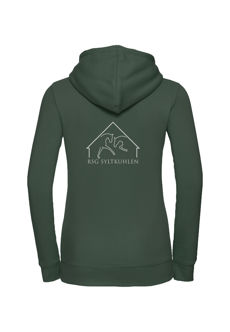 Zip-Hoodie Damen - bottle green 