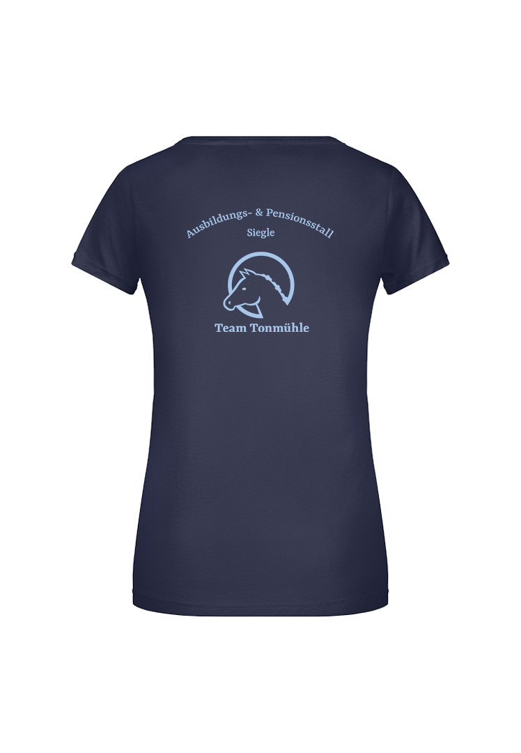T-Shirt Damen  - navy