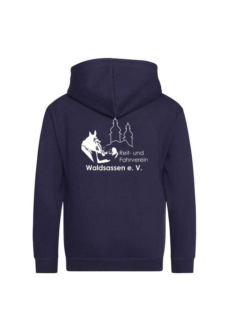 Zip-Hoodie Kinder  - navy