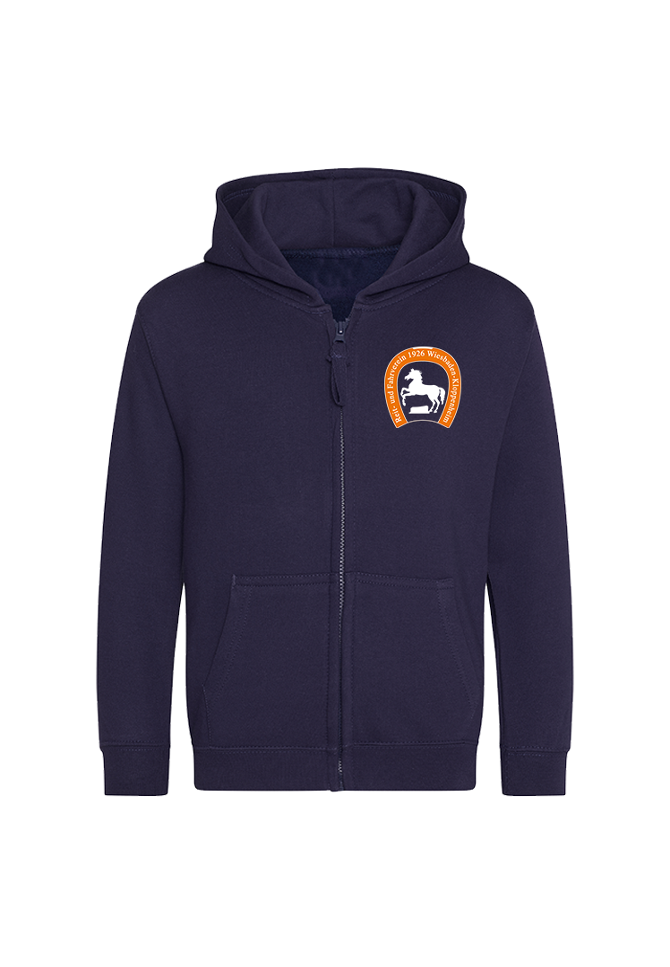 Zip-Hoodie Kinder - navy