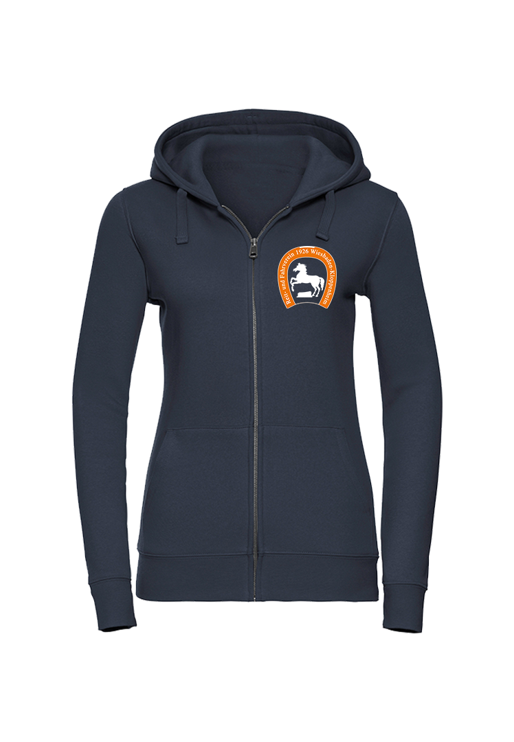 Zip-Hoodie Damen - navy