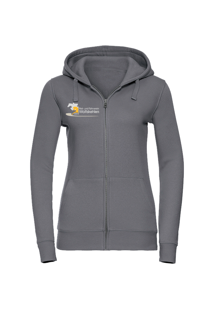 Zip-Hoodie Damen - convoy grey