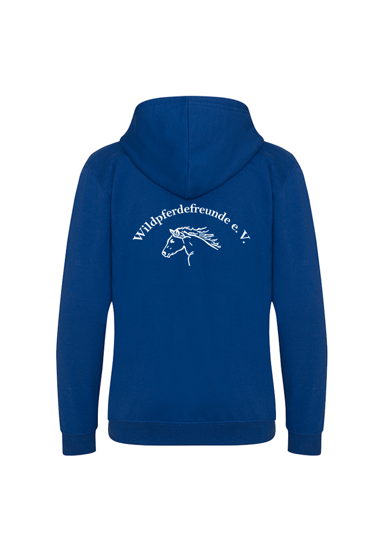 Zip-Hoodie Kinder  - bright-royal