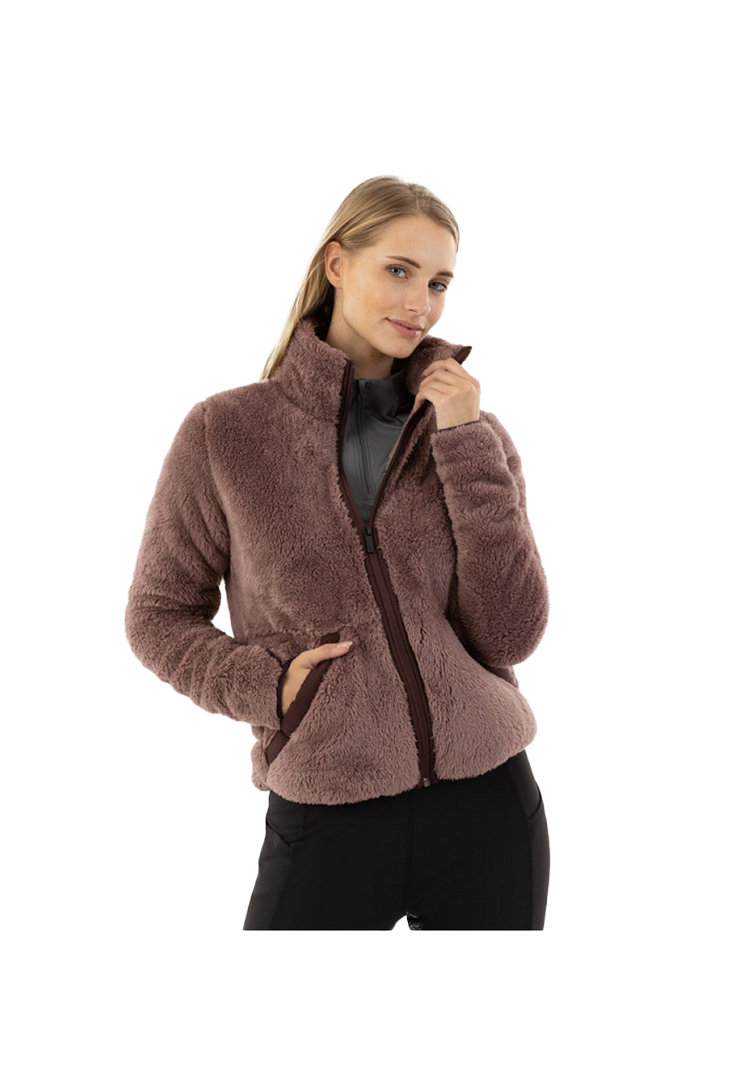 Weiche Teddyjacke Fatima - Twilight Mauve